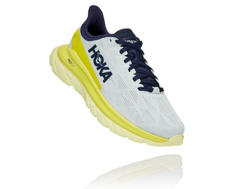 Hoka One One Mach 4 Löparskor Dam - Vita - UCWYS-1425